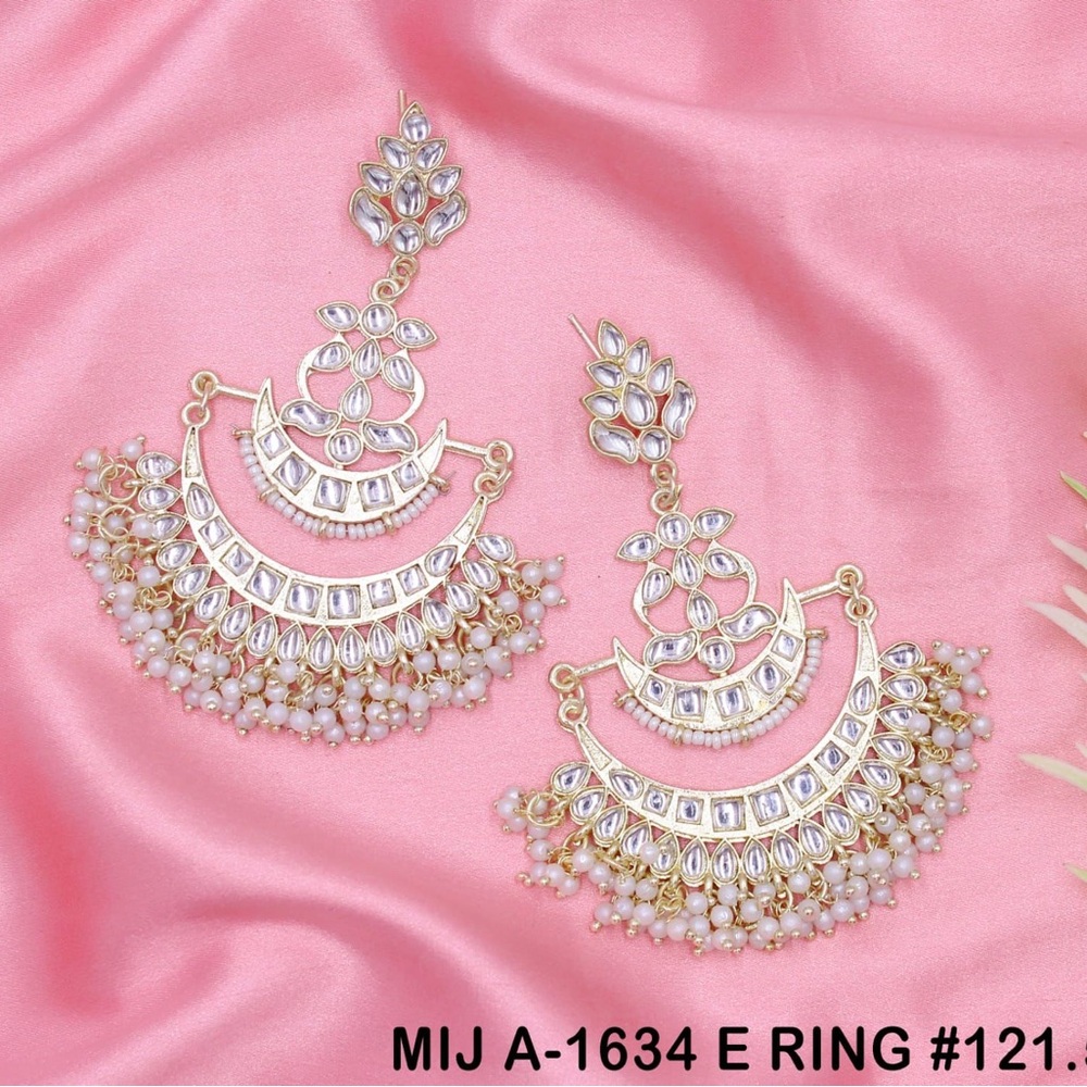 Fashion Jewelry Gold and Silver Statement Earrings